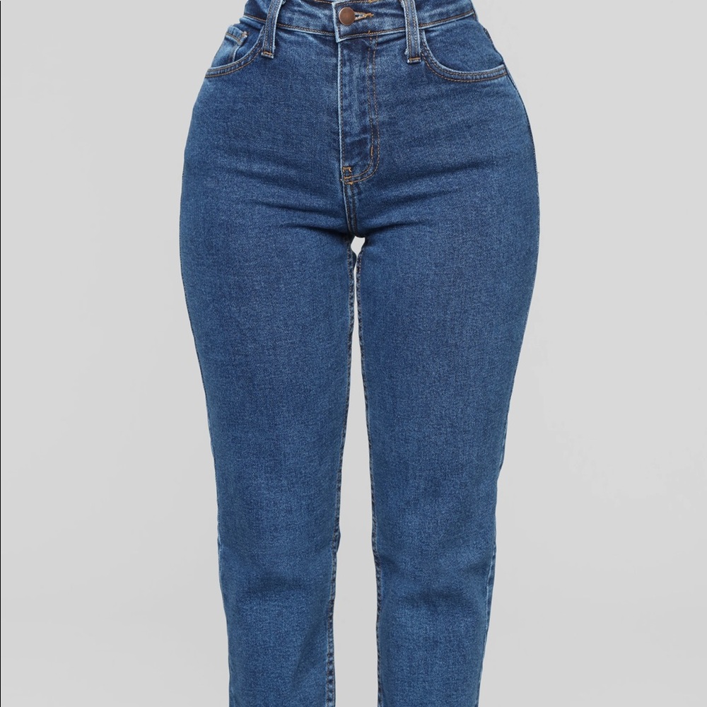 FashionNova - I Got It From My Mama Jeans - Dark Denim